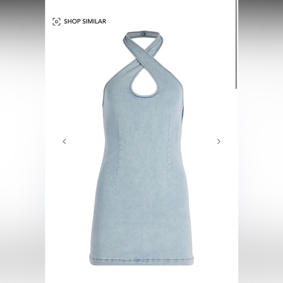 Ser.o.ya Denim Halter Dress Size Small Hugo Dress - Picture 1 of 12